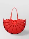 Bottega Veneta Circular Leather Tote Bag With Rivets