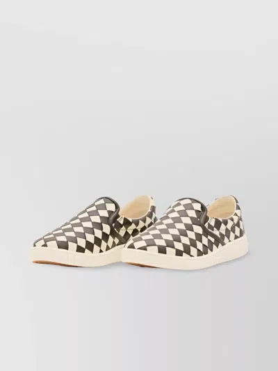 Bottega Veneta City Checkered Slip-on Sneakers