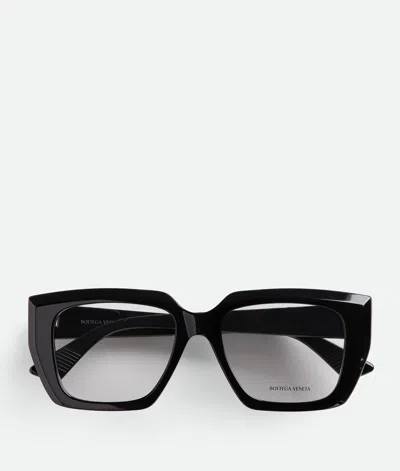 Bottega Veneta Quadratische Classic Acetate Brille In Black