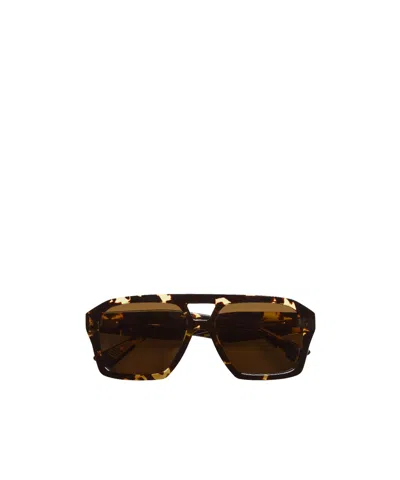 Bottega Veneta Classic Aviator Sunglasses In Brown