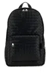 Bottega Veneta Black Leather Medium Intrecciato Backpack