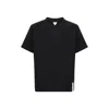 Bottega Veneta Mens Black Crewneck Brand-trim Relaxed-fit Cotton-jersey T-shirt In Black