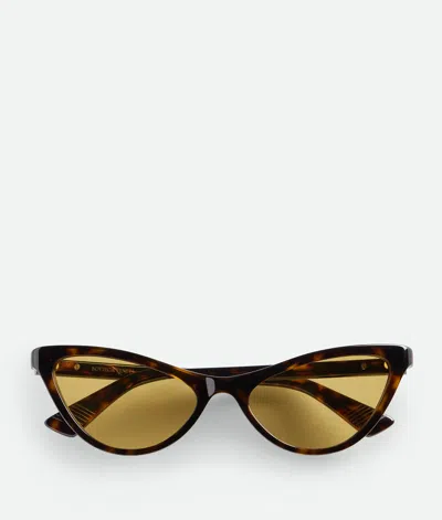 Bottega Veneta Classic Cat Eye Sunglasses In Brown