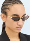 Bottega Veneta Recycled Acetate And Metal Cat-eye Sunglasses In Black