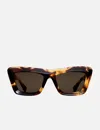 Bottega Veneta Classic Cat Eye Sunglasses In Brown
