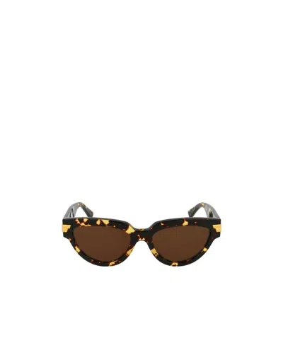 Bottega Veneta Classic Cat-eye Sunglasses In Brown
