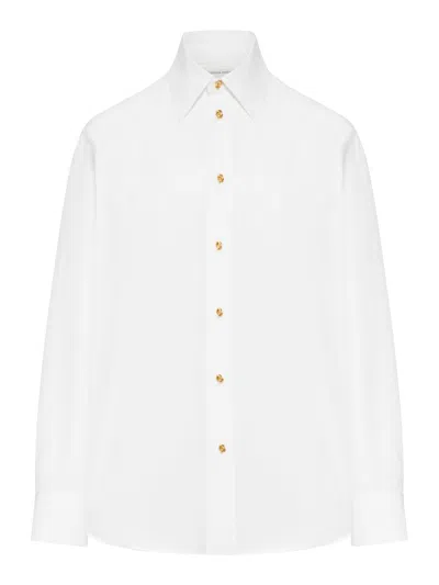 Bottega Veneta Classic Cotton Poplin Shirt In White