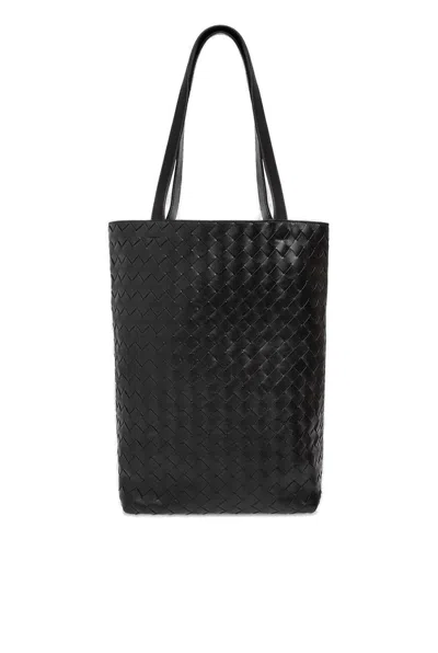 Bottega Veneta Classic Intrecciato Tote Bag In Black