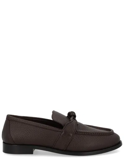 Bottega Veneta Classic Leather Loafers For Men In Brown