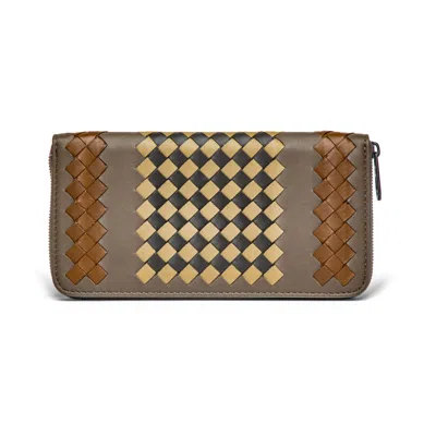 Bottega Veneta Classic Long Wallet In ["brown"]