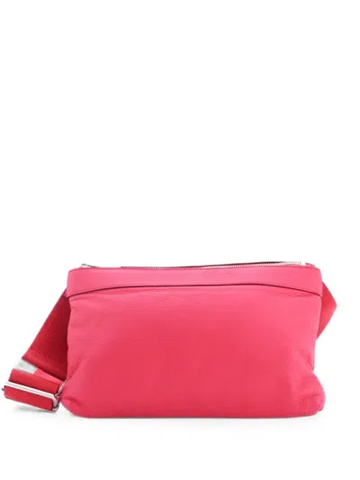Pre-owned Bottega Veneta Classic Pillow Shoulder Bag Leather Crossbody Bag In Red