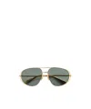 Bottega Veneta Classic Aviator Sunglasses In Gray