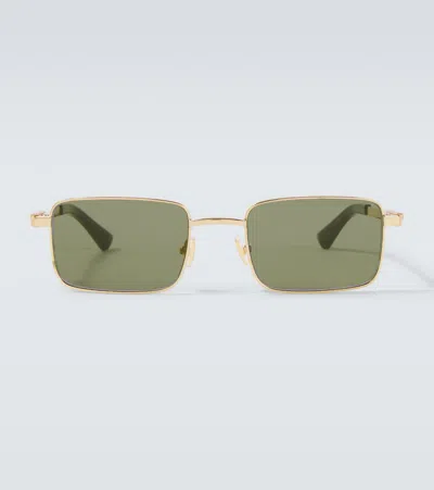 Bottega Veneta Classic Rectangular Sunglasses In Green