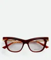Bottega Veneta Classic Recycled Acetate Cat Eye Brille