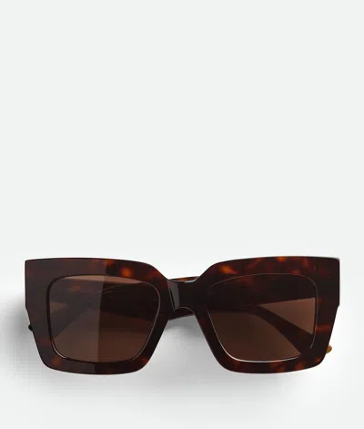 Bottega Veneta Classic Square Sunglasses In Brown