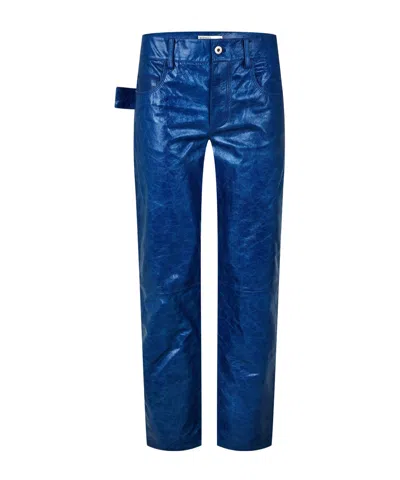 Bottega Veneta Classic Straightleg Trousers In Blue