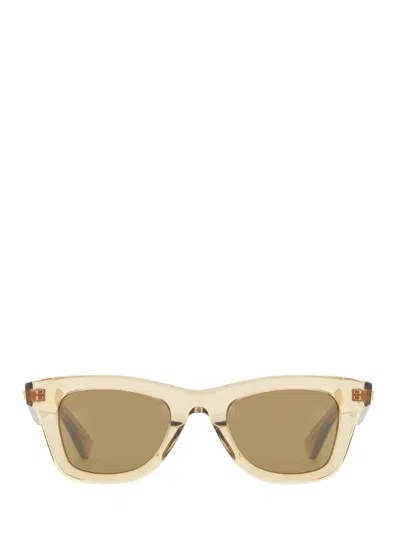 Bottega Veneta "classic" Sunglasses In Yellow