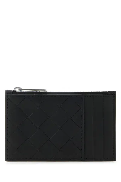 Bottega Veneta Classic Zip Card Case-tu Nd  Male In Black