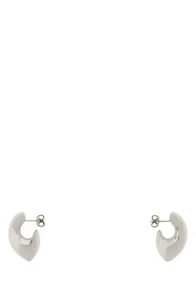 Bottega Veneta Claw Earrings Small In Silver