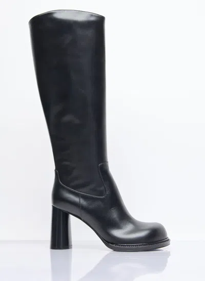 Bottega Veneta Cliff Heeled Boots In Black