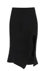 Bottega Veneta Fitted-waist Flared Midi Skirt