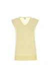 Bottega Veneta Cashmere Vest In Neutral