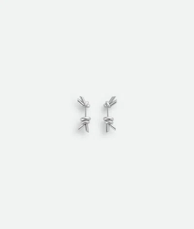 Bottega Veneta Knot Ohrstecker In Silver