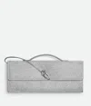 Bottega Veneta Women Andiamo Clutch With Rhinestones In Silver