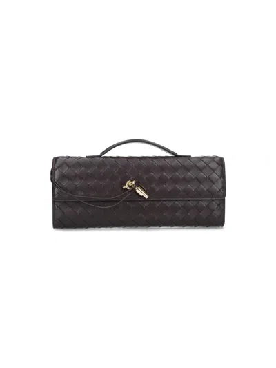 Bottega Veneta Clutch "andiamo" In Brown