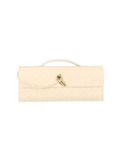 Bottega Veneta Clutch "andiamo" In White