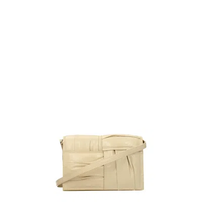 Bottega Veneta Woman Cross-body Bag Beige Size - Leather