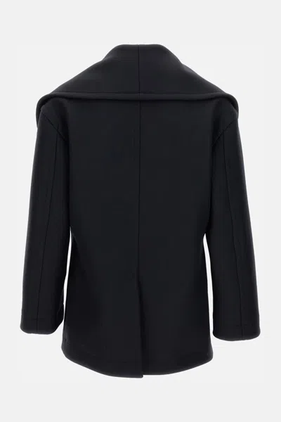 Bottega Veneta Coat In Black