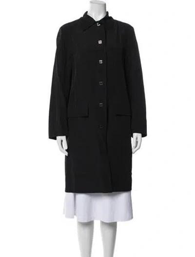 Pre-owned Bottega Veneta Coat In Black