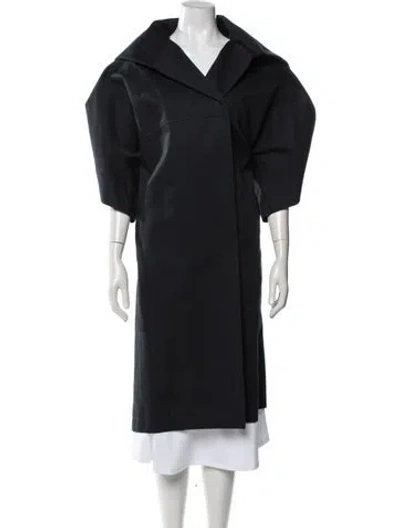 Pre-owned Bottega Veneta Coat In Black