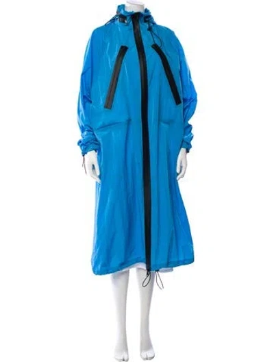Pre-owned Bottega Veneta Coat In Blue