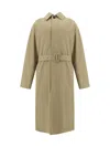 Bottega Veneta Light Cotton Twill Trench Coat In Desert Taupe