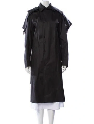 Pre-owned Bottega Veneta Coat In Gray