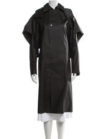 Pre-owned Bottega Veneta Coat In Gray