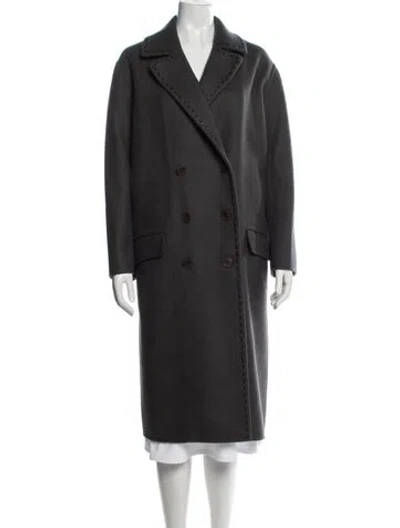 Pre-owned Bottega Veneta Coat In Grey