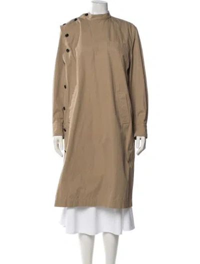 Pre-owned Bottega Veneta Coat In Neutral