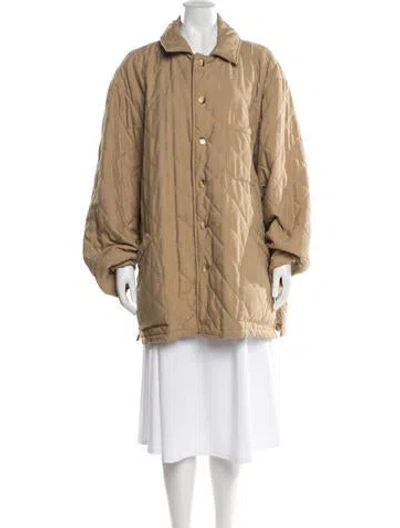 Pre-owned Bottega Veneta Coat In Neutral