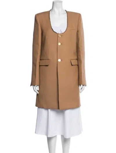 Pre-owned Bottega Veneta Coat In Neutral