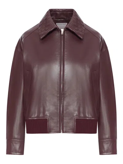 Bottega Veneta Coat In Burgundy