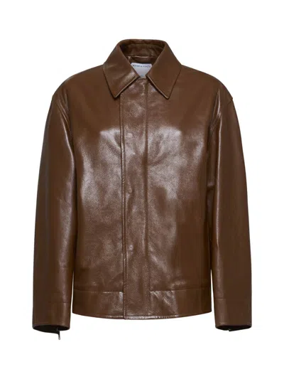 Bottega Veneta Coats In Beige