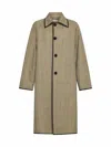 Bottega Veneta Coat With Distorted Prince Of Wales Motif In Beige/yellow/blue