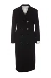 Bottega Veneta Matte Jersey Double Breasted Duster In Black