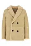 Shop Bottega Veneta Coats In Yellow