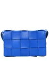 Bottega Veneta Cobalt Maxi Intrecciato Lambskin Leather Cassette Crossbody Bag  (authentic Pre-loved