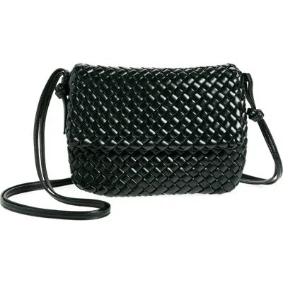 Bottega Veneta Cobble Crossbody Messenger Bag In 8425 Black-gold