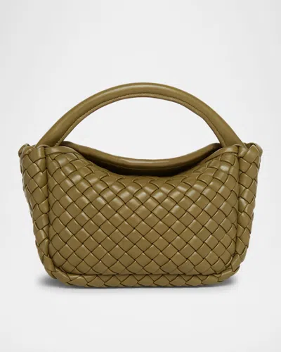 BOTTEGA VENETA COBBLE MINI LEATHER TOP-HANDLE BAG